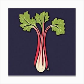 Rhubarb As A Logo (43) Canvas Print