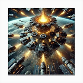 Converted Neutronium Bombardment Network Canvas Print