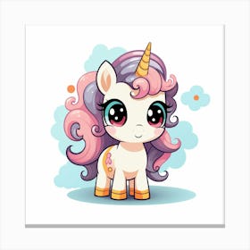 Cute Unicorn 816 Canvas Print