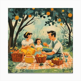 Picnic In The Park 2 Canvas Print