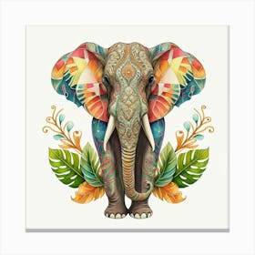 Elephant Print Canvas Print