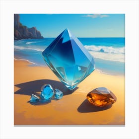 Diamonds On The Beach 1 Canvas Print