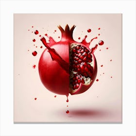 Pomegranate Splash 2 Canvas Print