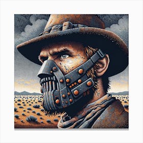 Man With A Mask Canvas Print