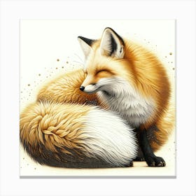 Golden Fox 2 Canvas Print