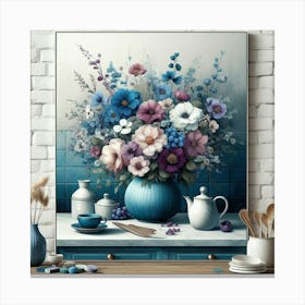 Flowers In A Vase 2 Canvas Print