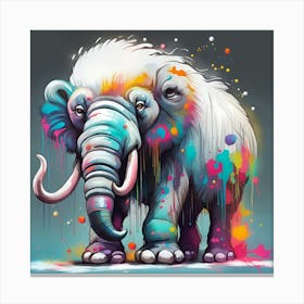 Colorful Elephant 1 Canvas Print