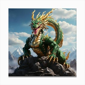 Dragon In The Sky Canvas Print