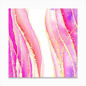 Sparkling Pink Agate Texture 14 1 Canvas Print