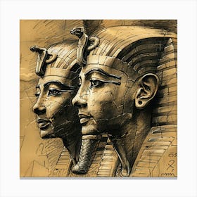 Egyptian Kings Pharaos Canvas Print