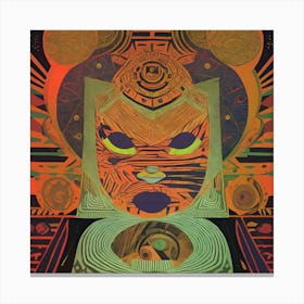 'Alien Head' Canvas Print