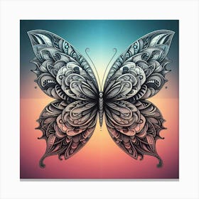 Symmetry Butterfly Art 1 Canvas Print