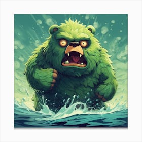 Trollbear Canvas Print