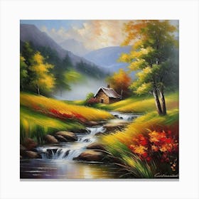 House In The Mountains 1 Canvas Print