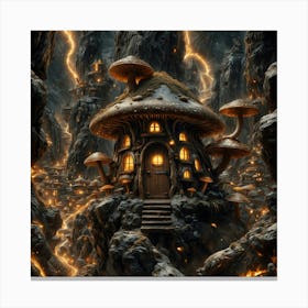 Mushroom House Canvas Print