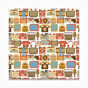 Retro Pattern Canvas Print