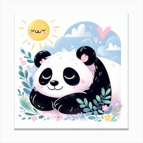 Cute Panda Bear Canvas Print