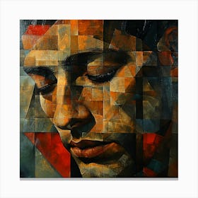 Man'S Face Canvas Print