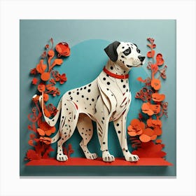 Minimalist, Dalmatian 1 Canvas Print