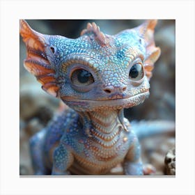 Horned Baby Dragon Canvas Print