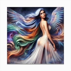 Rainbow Angel Canvas Print