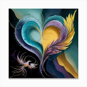 Winged Heart Canvas Print