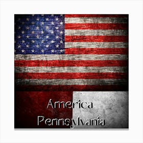 America,Pennsylvania design HD.7 Canvas Print