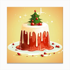 Christmas Pudding Canvas Print