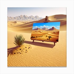 Desert Landscape - Desert Stock Videos & Royalty-Free Footage 1 Canvas Print