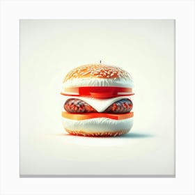 Cheeseburger Iconic (137) Canvas Print
