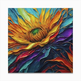 Sunflower Painting Canvas Print