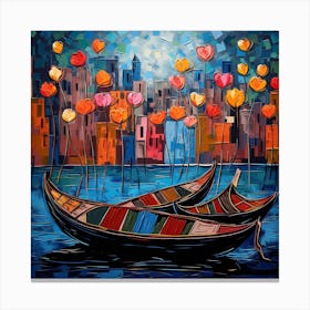 Venice Gondolas 4 Canvas Print