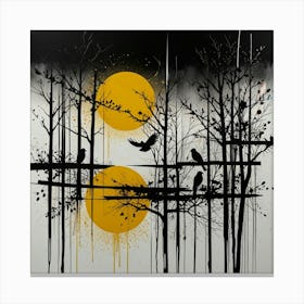 Leonardo Lightning Xl An Abstract Painting Of Nature Branches 3 (4) Leinwandbilder