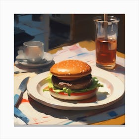 Burger 2 Canvas Print