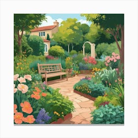 Garden Path 6 Canvas Print