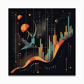 A Stock Market Graph Vector Design Illustration 1718663883 4 Canvas Print