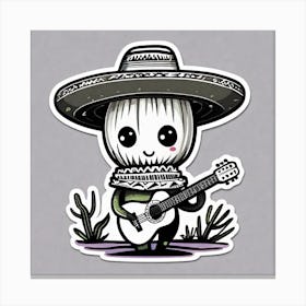 Mexican Skeleton Canvas Print