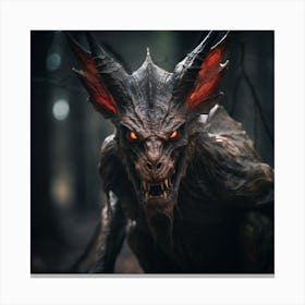 Demon In The Woods 4 Canvas Print
