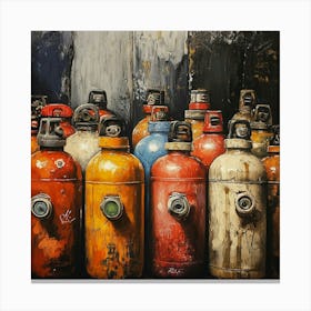 Gas Cans 1 Canvas Print