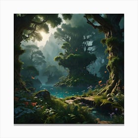 Fantasy Forest 10 Canvas Print