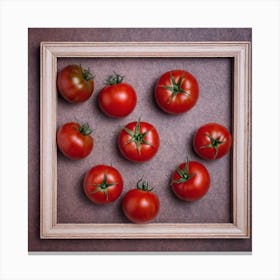 Tomatoes In A Frame 5 Canvas Print