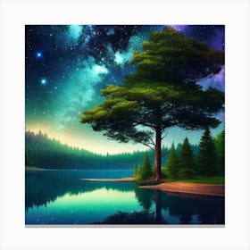 Starry Night Sky 11 Canvas Print