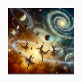 Dancers In Space 1 Canvas Print