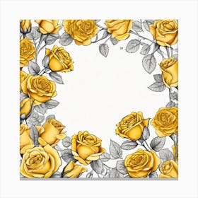 Yellow Roses 20 Canvas Print