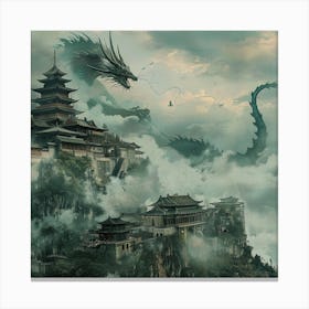Dragon On A Hill Canvas Print