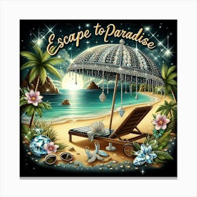 Escape To Paradise 3 Canvas Print