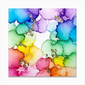 Watercolor Splatters 1 Canvas Print