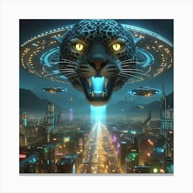 Alien Spaceship Canvas Print