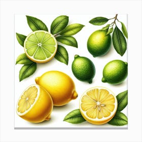 Lemon and Lime 3 Canvas Print