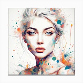 Frau, Gesicht 11 Canvas Print